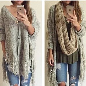 Grey cardigan